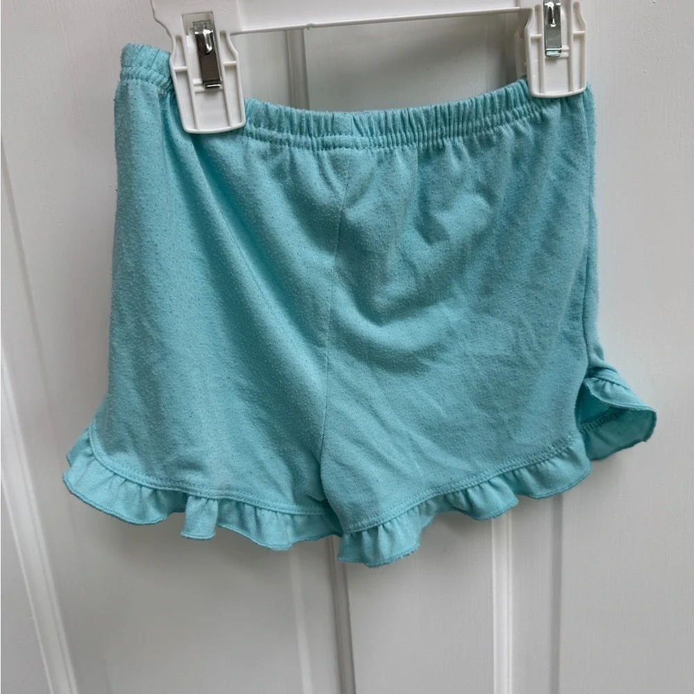 Child of Mine by Carter's 3T Girls Blue Ruffle Hem Pajama Bottoms Shorts